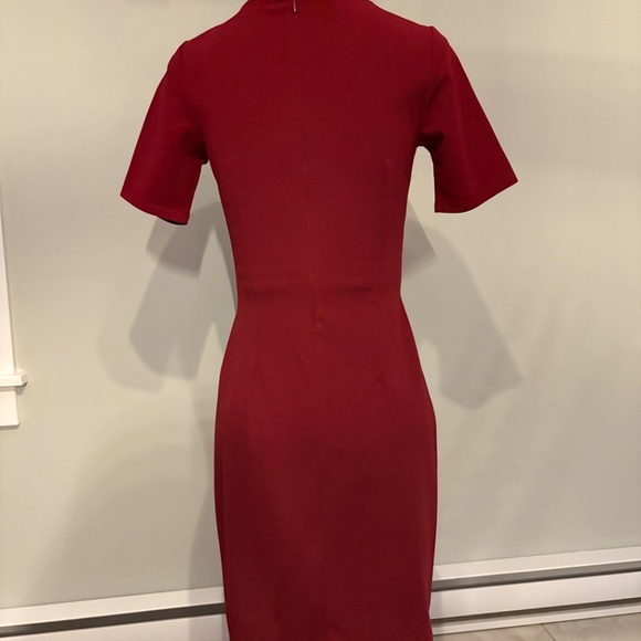 Dark Red Work Dress - Suzy Shier - Picture 2 of 3